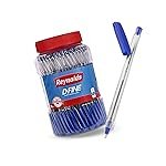 Reynolds DFINE Ball Pen SET – 70 BLUE PENS WITH COMFORTABLE GRIP |BLUE BALL PENS FOR WRITING | PEN FOR STUDENTS & OFFICE STATIONERY | 0.7 mm TIP SIZE