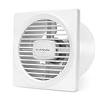 LONGWAY Gusto 6 Inch 150 mm Energy Efficient Exhaust Fan | High Speed Powerful Motor | Noiseless Operation & Easy to Clean | Suitable for Bathroom, Kitchen, Office | 2 Years Warranty (White)