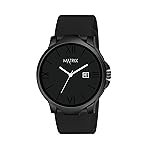 Matrix Dark Edition Solid Black Dial with Softest Silicone Strap Analog Wrist Watch for Men & Boys