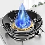 Add2Cart Stand for Black Gas Saver Burner Chula Support with 4 Legs – Indian Gas Support, Fire and Windproof Jali Ring 0.7mm Metal – Black (1)