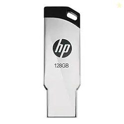 HP v236w 128GB USB 2.0 Flash Drive/Pen Drive, Metal Silver