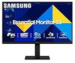 Samsung 22″ (54.6 cm) S3 Flat Monitor|Super Slim Borderless Design|IPS Panel|FHD 1920 x 1080|100 Hz|5 ms|Ports-HDMI,VGA|Game Mode|Eye Saver Mode||Wall Mountable|LS22D300GAWXXL|Black