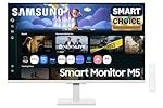 Samsung 32″ (80cm) M5 Smart Monitor with Smart TV Experience (Smartchoice) |FHD 1920 x 1080|Screen Mirroring TV Plus|Speakers|Adaptive Sound|Wi-Fi|HDMI|Bluetooth|LS32FM501EWXXL|White
