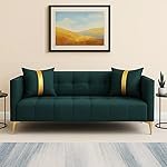 FURNY Modernliving 3 Seater Sofa Set for Premium Living (Teal Color)