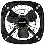 Amazon Basics High Speed Exhaust Fan I 3 Heavy Duty Blades | Rust Resistant Body | RPM 2600 | 9 inch/225mm Sweep Length (Black)