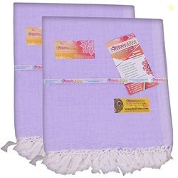 Nic Bhagalpuri Handloom Pure Organic Lemon Soft Silk Andi Dull Chadar