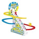 Kids Mandi Duck Roller Coaster Slide Toy Set |3 Cute Ducklings Climbing Stairs automatically with Lights & Music | Electric Duck Chasing Race Track Set | Small ducks climbing stairs toy set