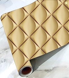 CABANA HOMES PVC Self-Adhesive Wallpaper, Wall Panel Design, 45 x 125