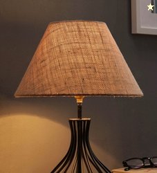 Bare Beige Colour Jute Fabric Lampshade
