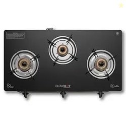 BLOWHOT Auto Ignition Premium Design Majesty 3 Burners Gas Stove (ISI