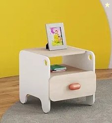 Smartsters Engineered Wood Bed Side Table with Drawer | Bedside Table