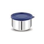 Attro Prime Stainless Steel Single Wall Storage Containers Airtight & Leak Proof Containers for Office Use, School, Picnic, 550 ml – Blue
