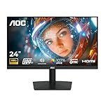 AOC 24B15H3 24 Inch (23.8″) Full HD IPS Monitor | 120Hz Refresh Rate | 1ms MPRT | Adaptive Sync | 3-Side Frameless | HDMI & VGA | Low Blue Mode | Flicker-Free | VESA Mount | Black