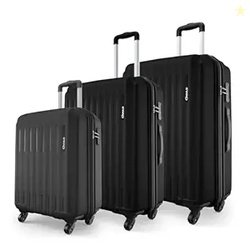 Safari Genius Alley Set of 3 (Cabin + Medium + Large) Trolley Bags, Ha