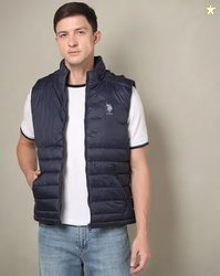 U.S. Polo Assn. Men Regular Fit Puffer Jacket with Detachable Hoodie