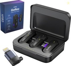 Kreo GoRec Wireless Mic with Charge Case USB-C & Lightning Suppor...mo