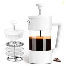 Sleepy Owl French Press Coffee Maker 350ml | Heat Resistant Borosilica
