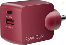 boAt 35 W GaN 3 A Wall Charger for Mobile (Monarch Red)