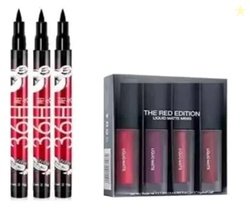 Frippe Matte Me Lipstick With 3 Pcs Eyeliner