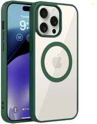 GLOBAL NOMAD Back Cover for Apple iPhone 15 Pro Max (Green, Magsa...mo