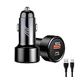Ant Trigger 10 Dual USB Car Charger 48W, PD 3.0 & Quick Charge Fast Charging Car Adapter with 2 USB Ports for Smartphones Tablets Laptops Smartwatch