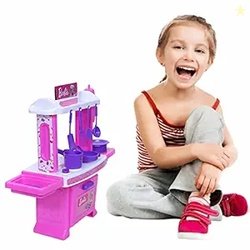 Toyzone Barbie Kitchen Set-45977|My Little Girls Toy|Kitchen Set for K
