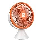 Portronics Aero Breeze Portable table Fan 178mm, USB Rechargeable Fan, 3 Speed Airflow, Battery Powered Silent Operation, 4 Hours Back Up, 360Â° Rotatable USB Fan, BLDC Fan for Kitchen,Office,Home