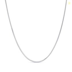ZAVYA 925 Silver Minimal Rhodium Plated Snake Chain Sliding Waist Chai