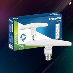 Crompton Twist - T Lamp, 10 w (Cool Day Light), Pack of 1
