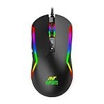 Ant Esports GM330 RGB Wired Gaming Mouse, 12800 DPI Optical Sensor, 8 Programmable Buttons, Customizable RGB Lighting, 1000Hz Polling Rate, Ergonomic Lightweight USB Mouse for PC, Laptop, FPS Gaming
