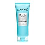 Lakme Micellar Pure Facewash for Deep Pore Cleanse | Face Cleanser for Dirt, Oil and Makeup Removal | Cleansing Face Wash 100g