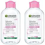 Garnier Skin Naturals, Cleansing Water, Hydrating & Soothing, Micellar Cleansing Water, 125 ml (Pack of 2)