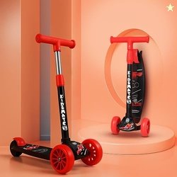 Kidsmate Cruiser Kick Scooter for Kids with Broad Wheels | 3-Wheel Ska