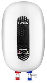 Longway Hotspring Automatic Instant Water Heater with Multiple Safety System & Rust-Proof ABS Body (White, 3 Ltr)