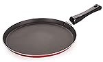 Nirlon Gas Stove Compatible Aluminum Non Stick Flat Tawa 27cm with Bakelite Handle(3mm_Classic_FT_12)