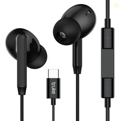 truke Bass 1 in-Ear Wired Earphones with Type-C Connector, 13mm Titani