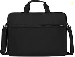 BigPlayer Black 15.6-16 Inch Laptop Shoulder Messenger Bag - Office Sl