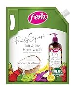 DABUR Fem Fruity Squash Soft & Safe Handwash – 1500Ml | Germ Protection | Enriched With Goodness Of Coconut Milk & Vitamin E | Long Lasting Fragrance