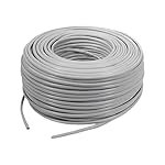CP Plus Cat6 UTP Cable | 100 Meter Drum | Solid Bare Copper Conductor | 23AWG | 550 MHz Bandwidth | High-Speed Ethernet LAN Networking Cable | Grey [CP-EUT-6TSRD-100]