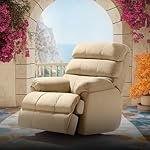 Duroflex Avalon Posture Pro Single Seater Leatherette Motorized Rocking & Rotating Recliner | 1 Year Warranty | Pocket Spring Support | 2 Zone Backrest | 270â° Rotation – Beige