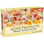 Acme Products Assorted Turkish Delight 250g | Rose, Lemon, Blueberry Pistachio, Pomegranate Pistachio, Almond Lemon, Orange Cashew | Premium Diwali Sweet Gift Box Mithai Hamper