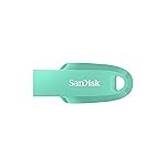 SANDISK Ultra Curve 64GB, USB 3.2, Flash Drive, 100MB/s R, Pendrive, Green (SDCZ550-064G-I35G)