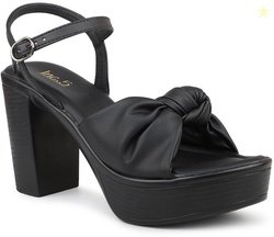Inc.5 Women Heels Sandal (Black , 5)