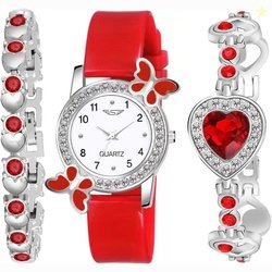 Shivark Analog Watch  - For Girls SW-304 Best Designer Red Butter...mo