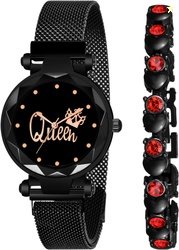 MAAN INTERNATIONAL Analog Watch  - For Women Pack of 2 Magnetic Q...mo