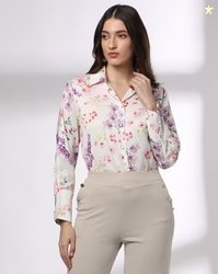 FIG Women Floral Print Relaxed Fit Shirt