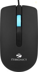ZEBRONICS JUGGLE Wired Ambidextrous Optical Mouse (USB 2.0, Black...mo