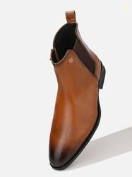 Alberto Torresi Synthetic Tan Chelsea Boots For Men Slip On For M...mo