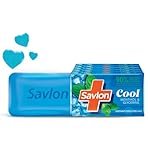 ITC Savlon Cool Bathing Soap Bar 600g (120g Pack of 5) | 99.9% Germ Protection | Cool Menthol | Natural Origin Glycerin | Soft Moisturized Skin | Women & Men | All Skin Types | Value Family Pack