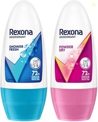 Rexona Shower Fresh and Powder Dry Underarm Roll On Deodorant Deo...mo